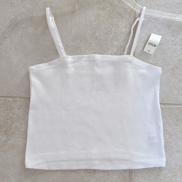 aerie Tops - AERIE Ribbed Crop NWT Size M Spaghetti straps